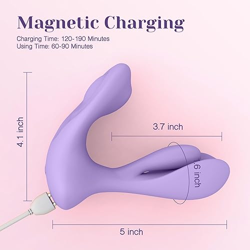 Miniatura 8 de Vibrador de Tracy's Dog para mujeres - Juguetes sexuales portátiles con molienda del clítoris y rotación del punto G para estimulación dual, 10