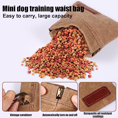 SAVITA Bolsa de petisco para cães pequena, bolsa para treinamento de filhotes, impermeável, portátil