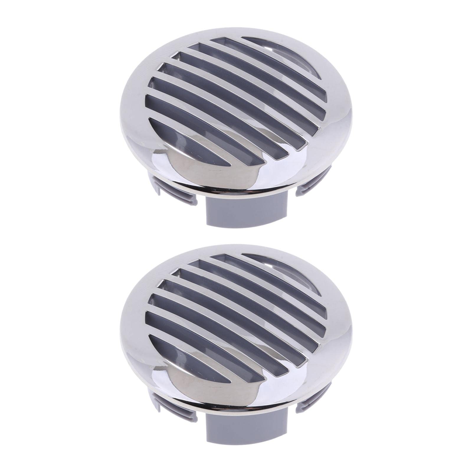 Kesoto 2 Pack 3inch 316 Stainless Steel Round Louvered Air Vent for Marine Boat Replacement 76mm