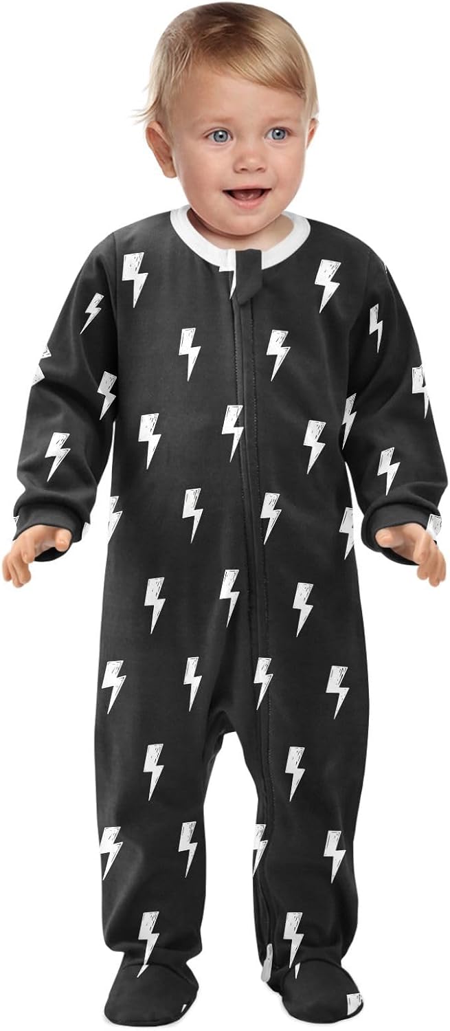 Baby One-Piece Footies Long Sleeve Rompers Zipper, Baby Bodysuit Cotton Clothes for Boys Girls 0-24 Month - Image 5