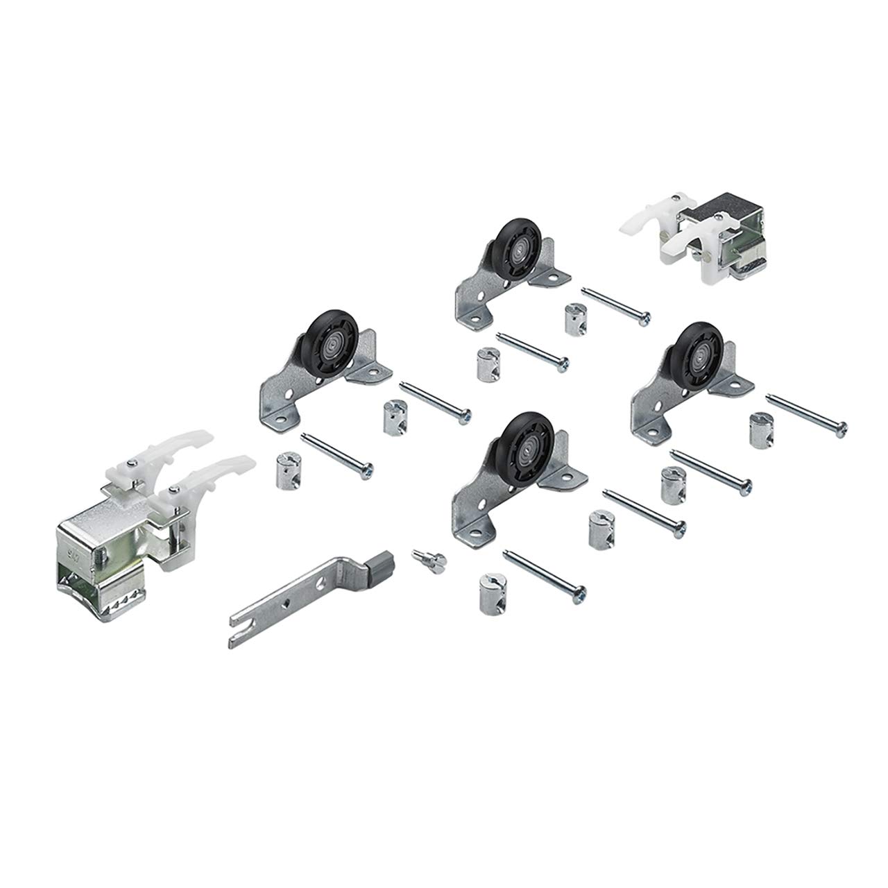 Hettich - Ferrure De Porte - Topline 1 Unité Compl.. 2Portes 500N