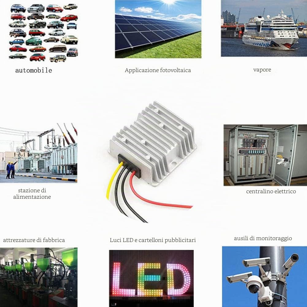12 V a 15 V DC Step Up convertitore di Alimentazione, 15 A 225 W DC Boost regolatore di Tensione di Alimentazione Changer