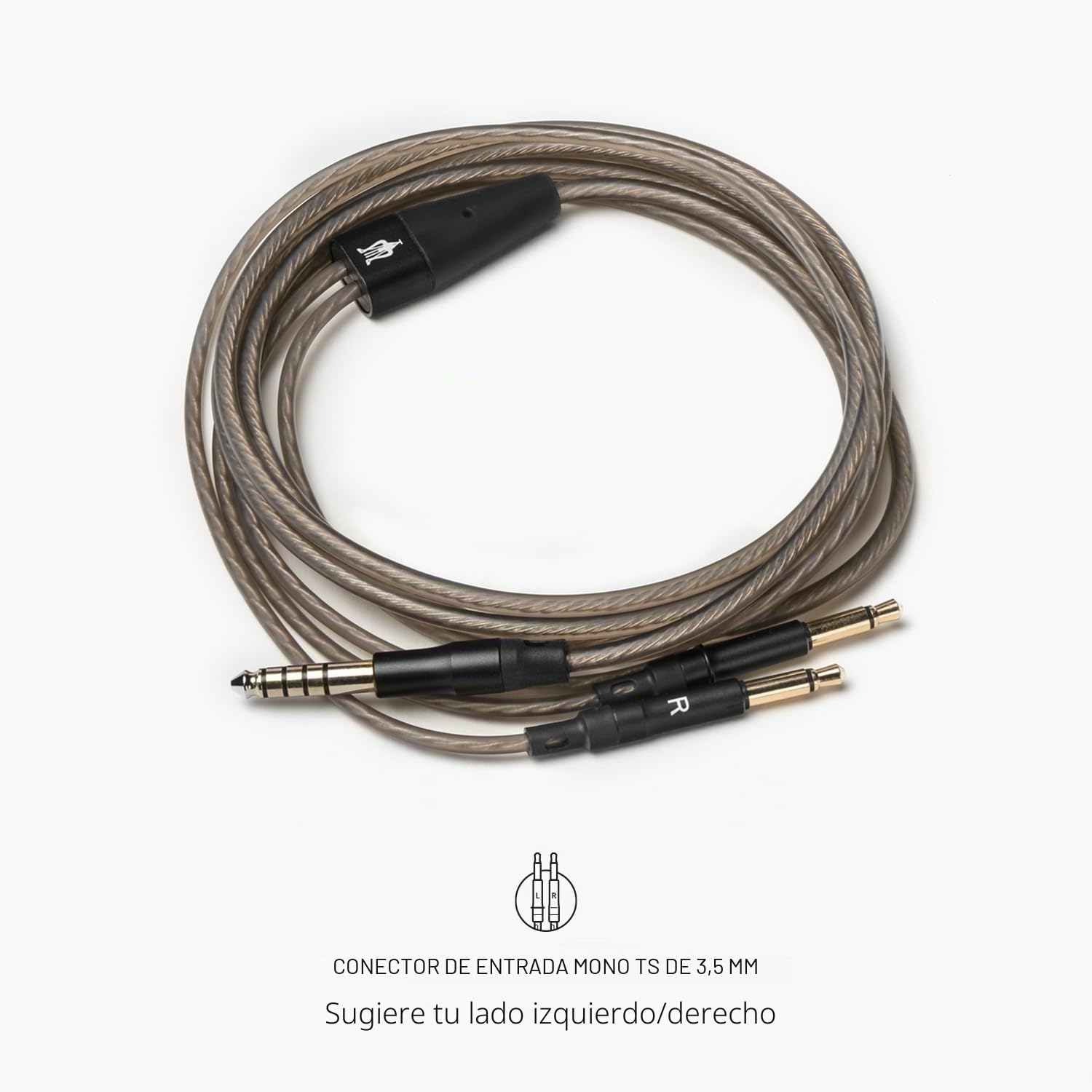 MEZE AUDIO Cable equilibrado OFC de 4,4 mm para la serie 99 | Cobre OFC chapado en plata | macho de 4,4 mm a conector macho TS mono de 3,5 mm | Longitud del cable: 1,50 m