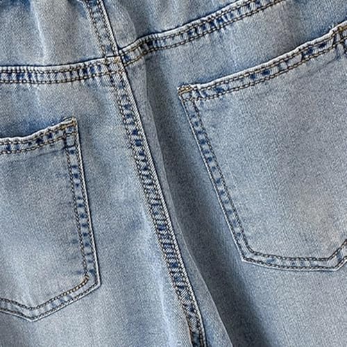 Girls Fashion Cute Embroidered Wide Leg Jeans Elastic Waist Loose Casual Denim Pants with Pockets Comfortable2