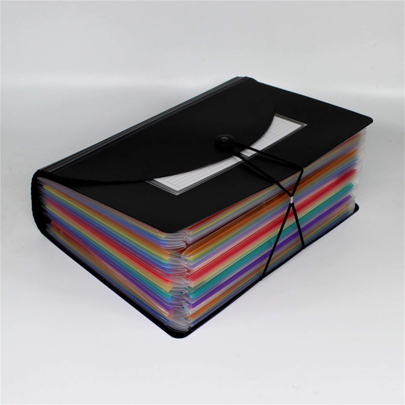 Carpeta Mini carpeta retráctil de organza A4 26 capas, soporte papel multicapa para Almacenamiento de Archivos