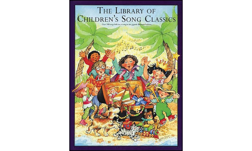 The Library of Children's Song Classics - Piano, Vocal and Guitar Songbook | Easy-to-Read Lyrics, Chords and Arrangements | Illustrated Collection of Storybook, Holiday and Folk Songs