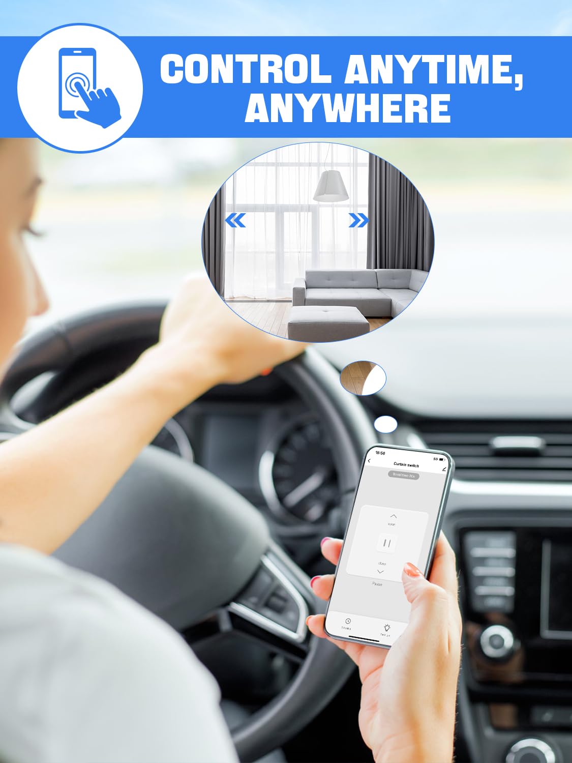 Smart Home Wifi Elektrische Touch Jaloezieën Gordi... – Vicedeal Smart Home Wifi Elektrische Touch Jaloezieën Gordi... – Vicedeal