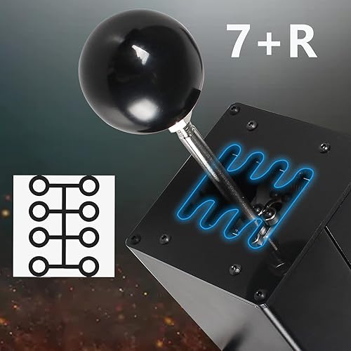 Miniatura 4 de GSTP PC USB Simulator Shifter Compatible with G29 G27 G25 G920 T300RSGT Steering Wheel Sequential H Gear Shifter Compatible with ATS ETS Dust WRC