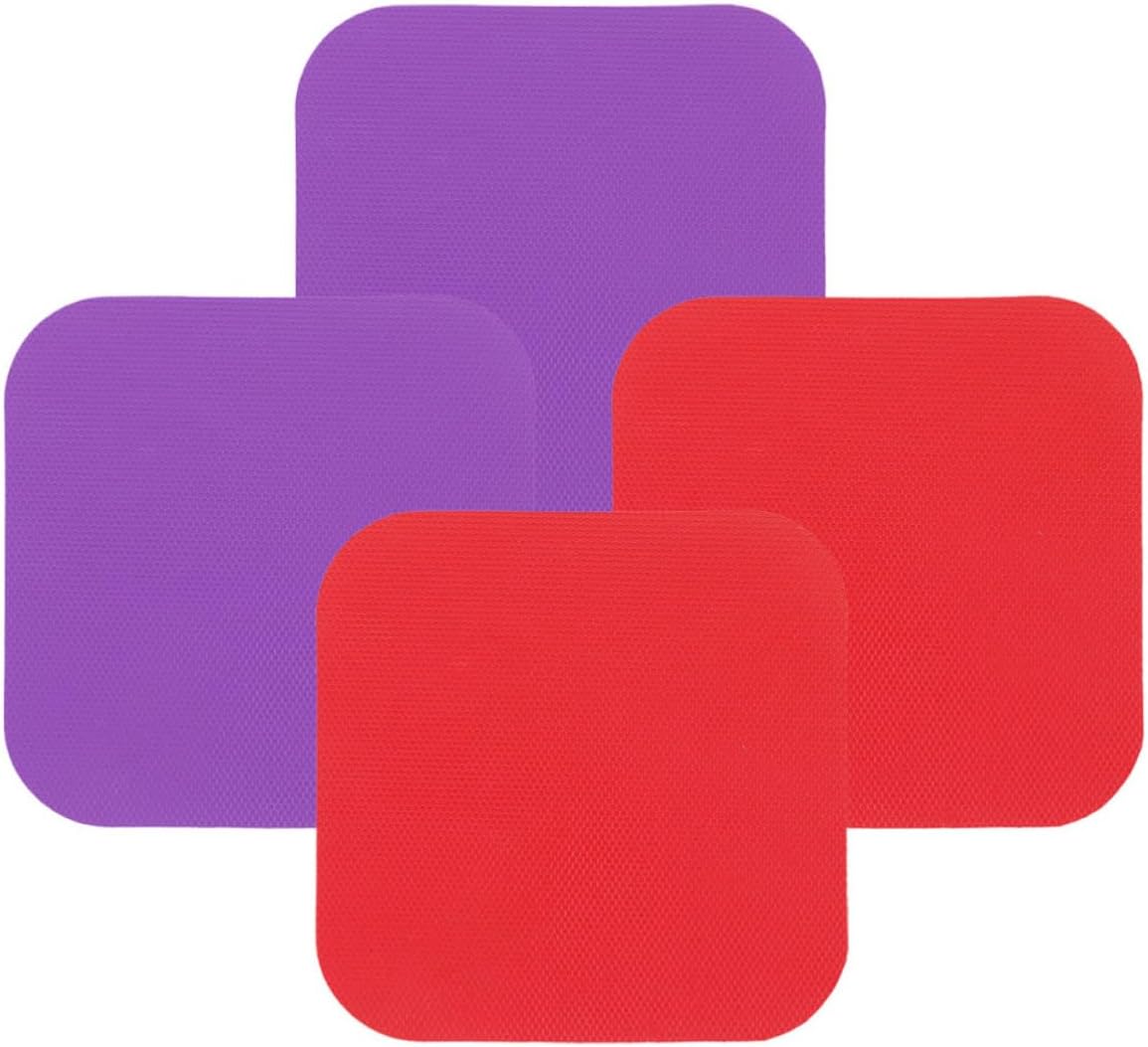 4pcs Rubber Jar Opener Gripper Pad with Non Slip Texture | Easy to Store, Protects Hands, Wide Application for Soda and Beer Caps