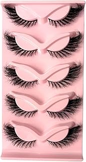 5 pares de pestañas de visón sintético 3D reu...