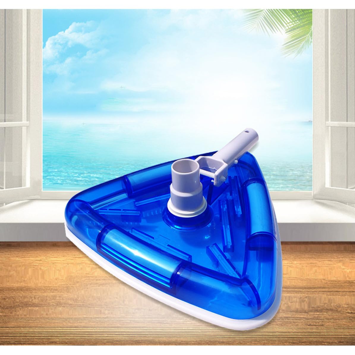 Cabezal Azul Triangular Transparente Aspiración de SPA Piscina