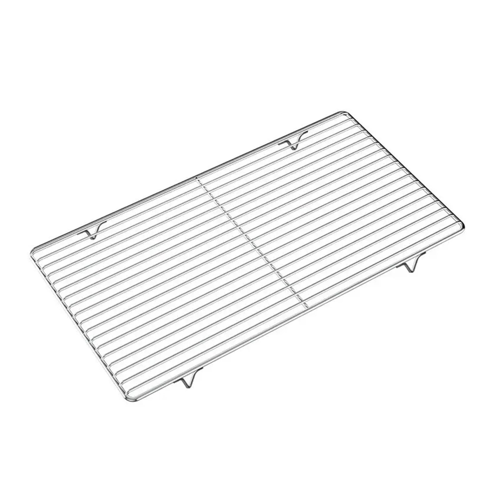Griglia per barbecue in acciaio inox, 40-100 cm, grande, rettangolare, facile da pulire, ideale per cucinare all'aperto, perfetta per grigliare carne e verdure