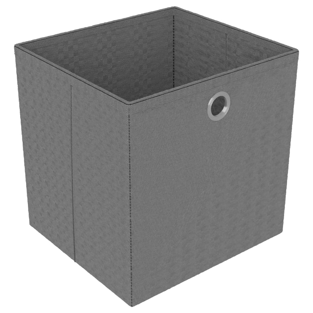 Scaffale con 12 scatole, libreria, sottile, nero, tessuto, acciaio, 103 x 30 x 141 cm, design moderno, soluzione di archiviazione per soggiorno e cucina