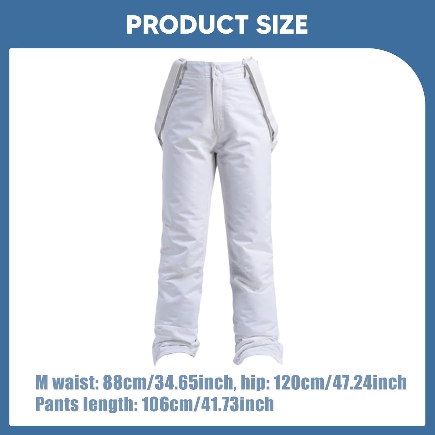 Snowboard Pants Skiing Pants Baggy Thickened Warm Resistant Insulated Ripstop Lightweight Overalls Ski Bibs