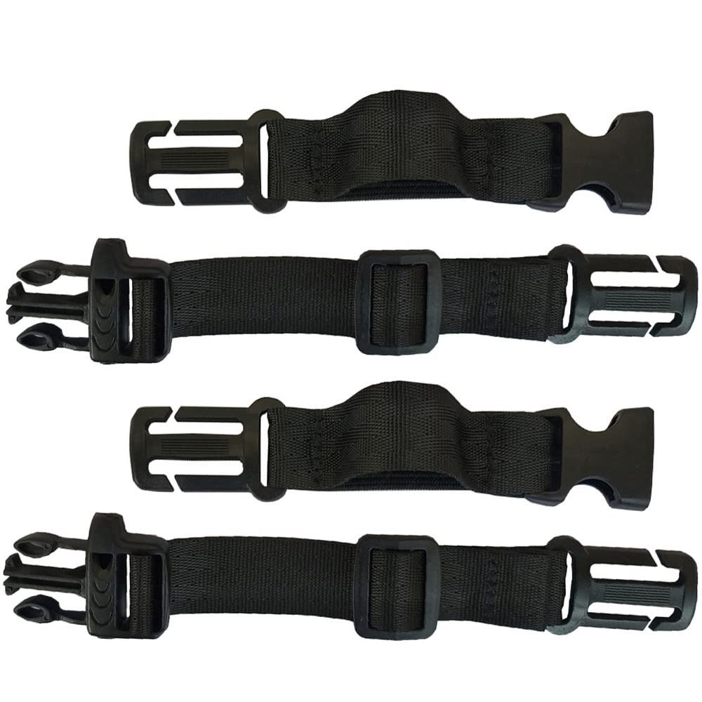HDHYK 2 Pack Backpack Chest Strap Nylon 0.75 inch Webbing Durable Adjustable Chest Belt-Backpack Sternum Strap Suitable for Most Backpacks (Black)