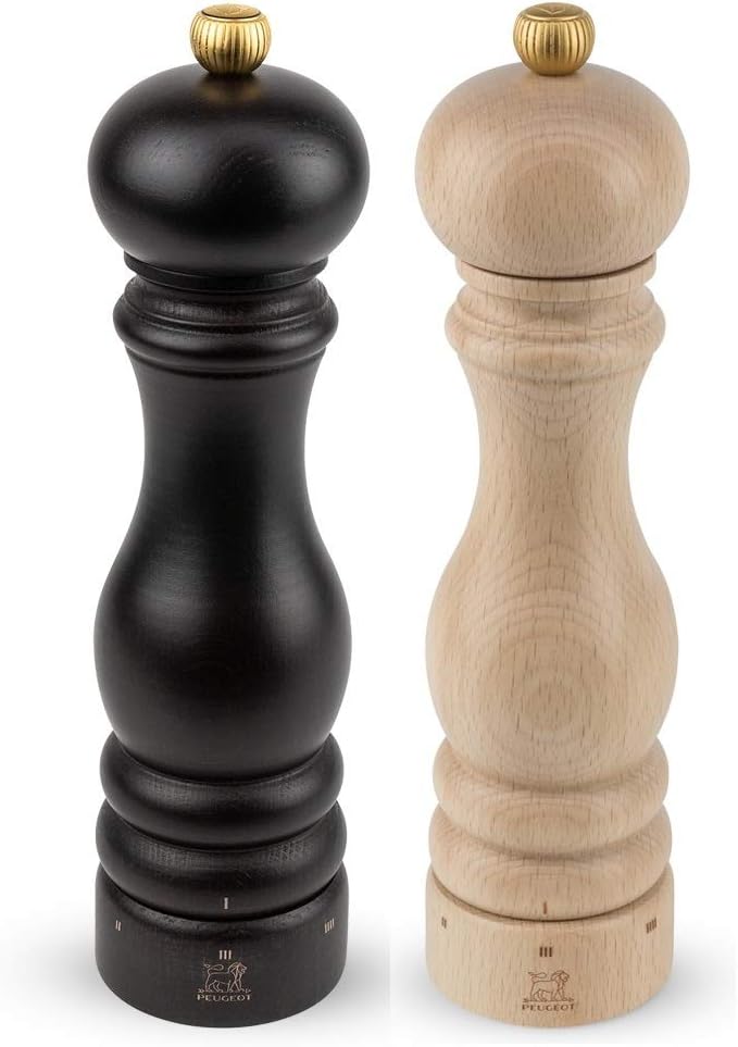 PEUGEOTParis u'Select Salt and Pepper Mill Set 22 cm Chocolate/Natural