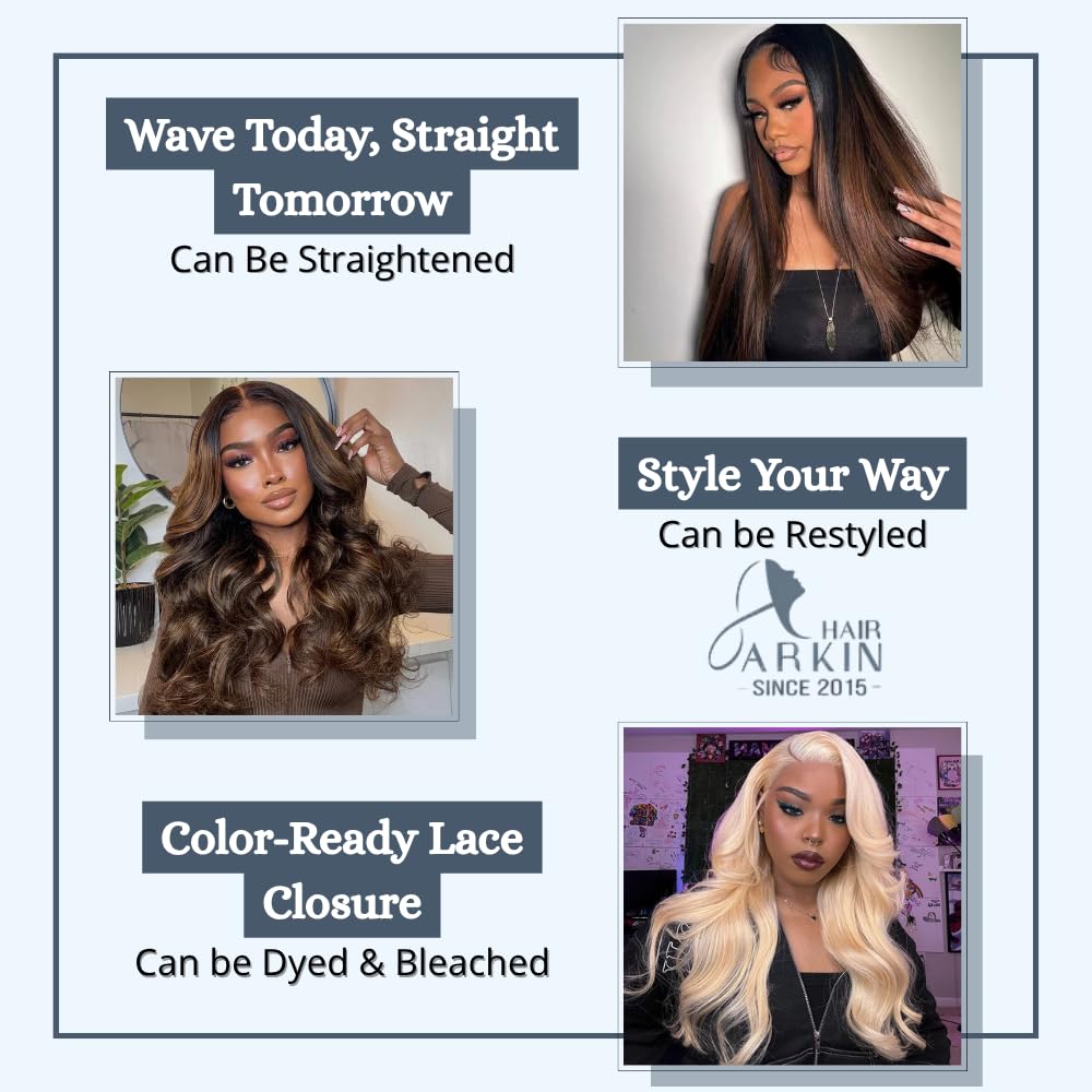 15A Ombre Highlight Body Wave 4x4 Lace Closure Free Part 100% human hair Brazilian Remy BodyWave, 4X4 hd lace closure wigs human hair TF1B/30 12 inch