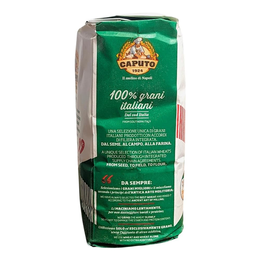 Italian Gourmet Bundle – Italienisches Weizenmehl Tipo “0” aus 100% italienischem Weizen – 6 x 1kg Vorteilspack für Pizza, Focaccia, Brot & Pasta-Teige (6kg Gesamt) + Italian Gourmet Polpa