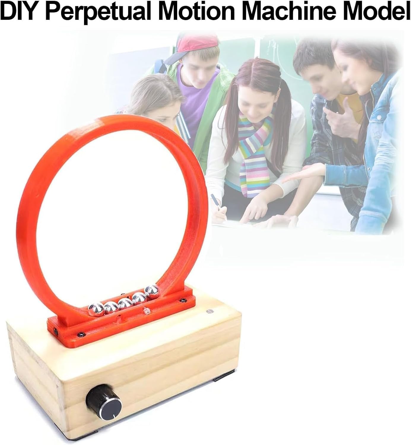 Modello Di Macchina A Moto Perpetuo Fai Da Te, Modello Di Macchina A Moto Perpetuo Fatta In Casa, Ciclotrone Elettromagnetico Per Esperimenti Scientifici, Bobina A Moto Circolare Con Sfera Di