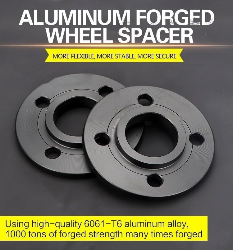 2 Piezas Para Accord, Para Civic Para Adaptadores Espaciadores Ruedas Forjadas Aluminio Crx Pcd: 4x100 CB: 56,1 (ID = OD) Adecuado Para 4 Lengüetas Espaciadores Rueda(5mm)