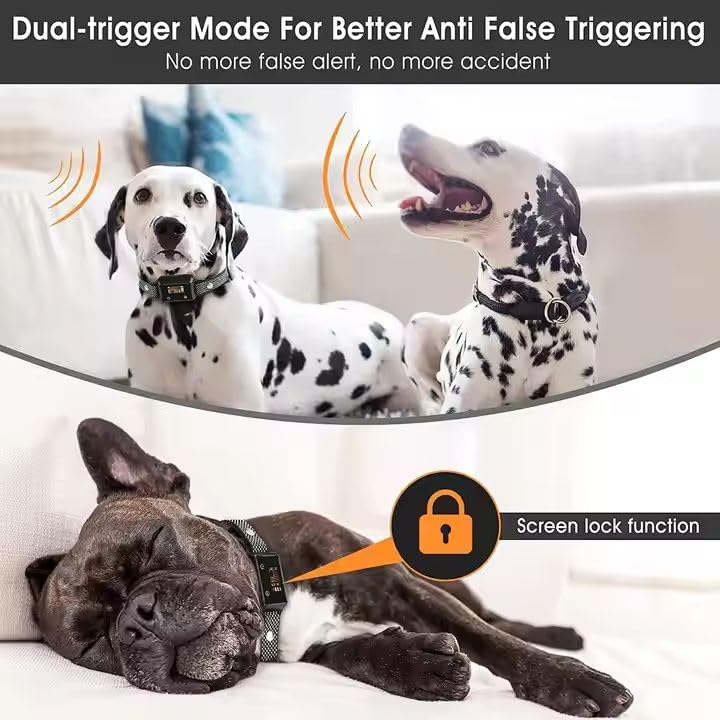 New Waterproof Rechargeable Vibration Small Dog Bark Collar with Sound/Beep/Shock | Dog Shock Anti Bark Control Collar Adjustable for All Small Size Dog 15-120lbs