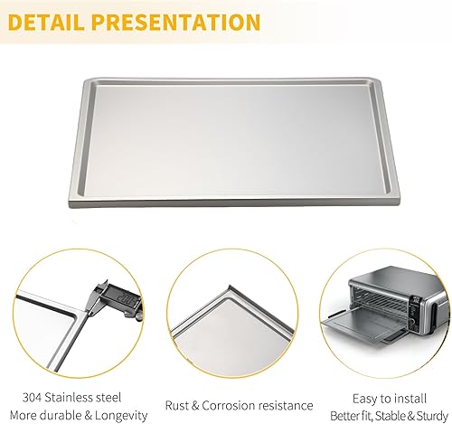 Miniatura 3 de 100SG100 - Bandeja de migas para horno de encimera Ninja Foodi Digital Air Fry FT102CO SP080 SP100 SP101 Ninja 8 en 1 9 en 1 freidora de aire