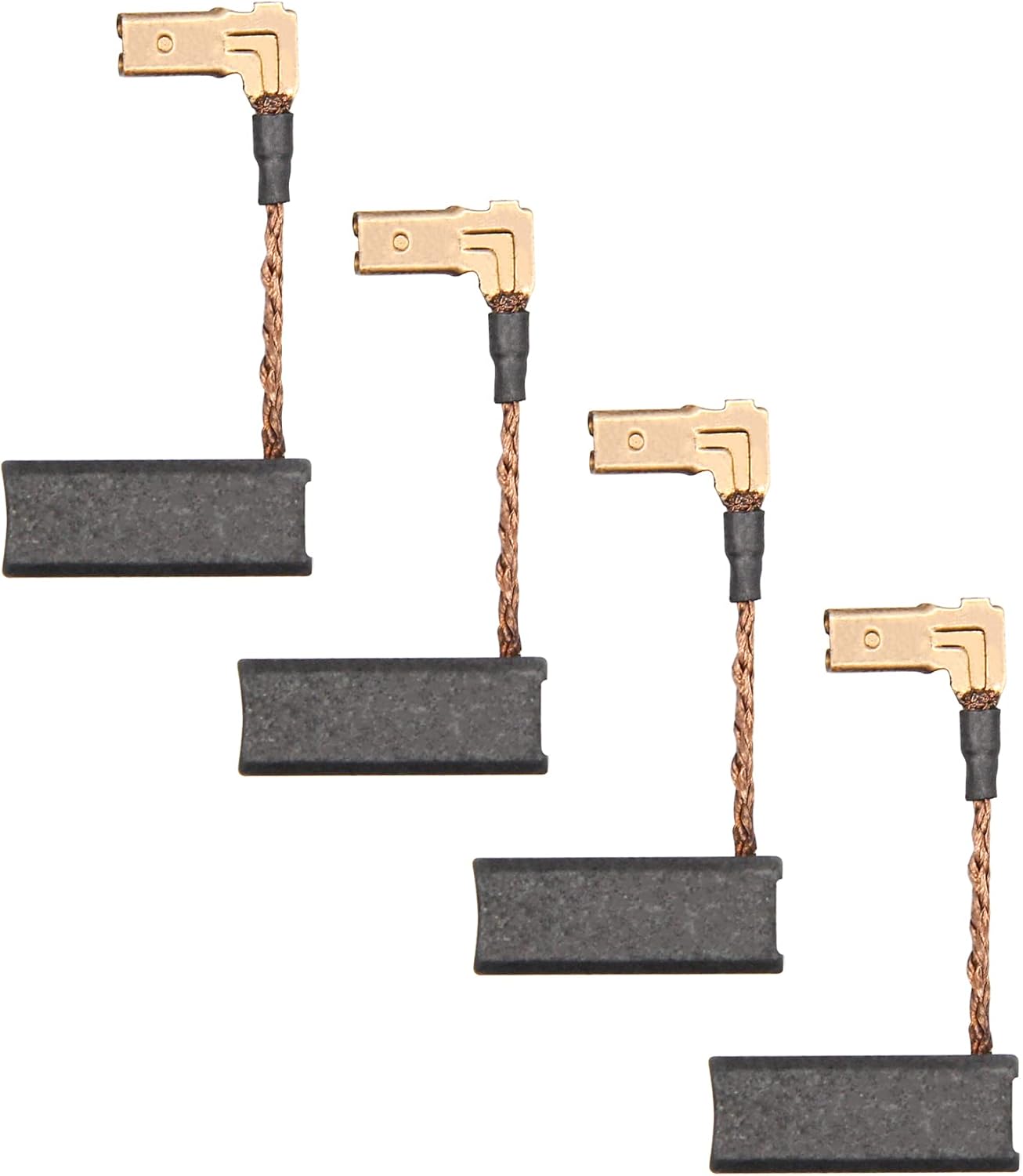 N097696 Carbon Brushes Compatible with DWE4011 DWE4120 DWE4012 DWE4100 DWE4887 and DWE4120N, Grinder Motor Carbon Brush Replacement Part (4/Pack)