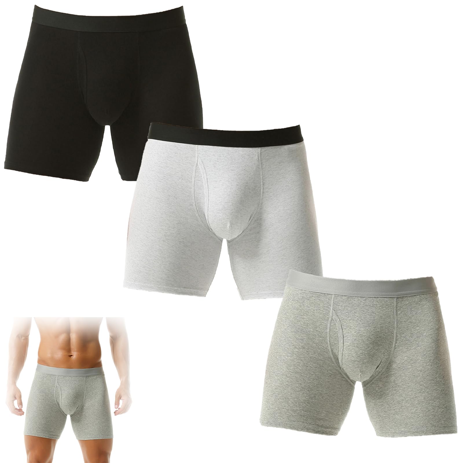 Boxer Anti Fuite Urinaire Homme Lavable SERGE BLANCO Lot De