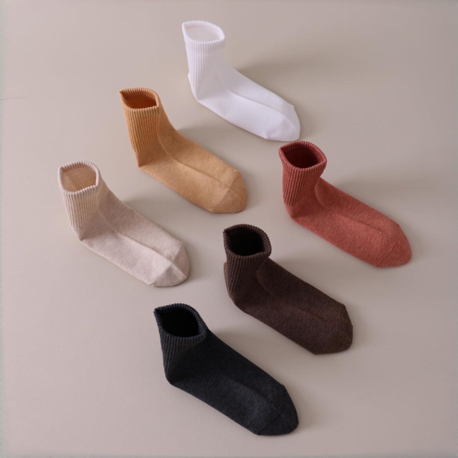 Women's Quarter Crew Socks, Lightweight Casual Above Ankle Socks for Women, Breathable Smooth Toe