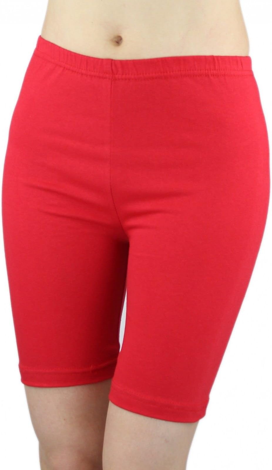 ELEGANCE LADIES CYCLING SHORTS LYCRA STRETCHY COTTON ABOVE KNEE ACTIVE SPORT EVERYDAY SHORT LEGGING