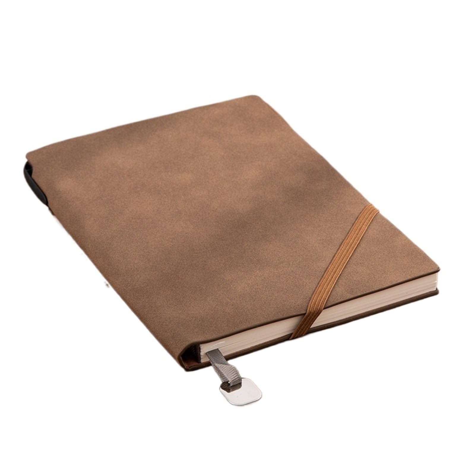 Schreibblock Notizblock A5 Notizbuch Mit Elastischem Band, Stifthalter Und Protokollbuch Geeignet für Lernen(Brown)