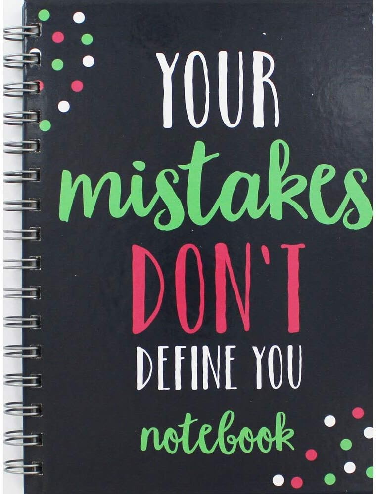A5 Wiro Mistakes Dont Define Lined Notebook