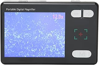 Lupa de 3,5 pol. Suporte para Fone de Ouvido de 2,5 Mm Ampliador de Vídeo Portátil 100‑240 V 720 P Full HD para Leitura para Pessoas Com Deficiência Visual (plugue da ue)