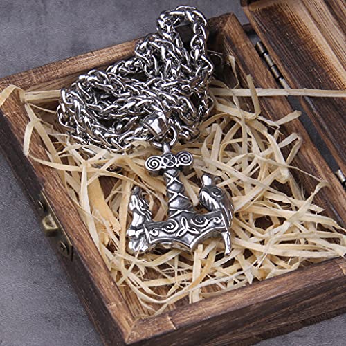 Collier Thor Marteau idée cadeau anniversaire bijou viking original - 3