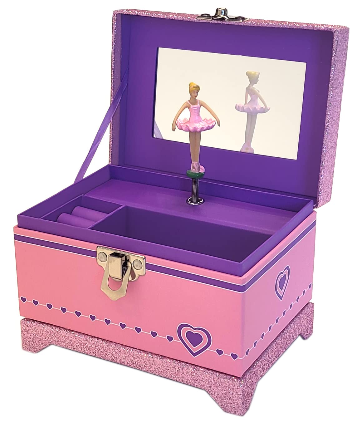Buy Sunshine Box Factory Ballerina Music Box with Pink Sparkles Online