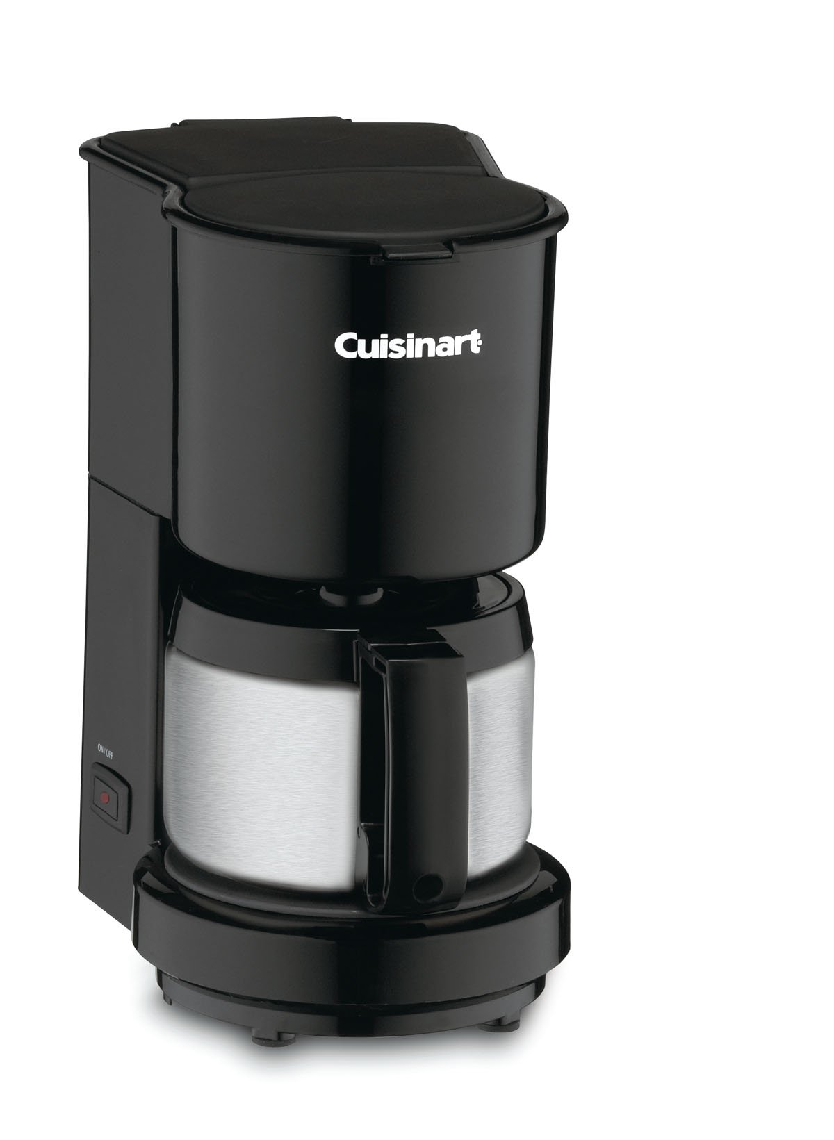 CuisinartDCC-450BK 4 Cup Coffeemaker w/Stainless-Steel Carafe, Stainless Steel, Black