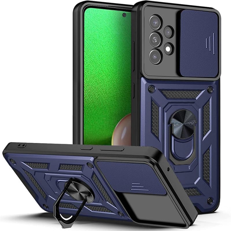 MoreFit Case for Samsung Galaxy A23 4G / A23 5G, Sliding Shutter Camera Bumper Defender Hybrid Polycarbonate Ring Case Back Cover for Samsung Galaxy A23 4G / A23 5G - Blue (B0DH2M23TX) Amazon Price History, Amazon Price Tracker
