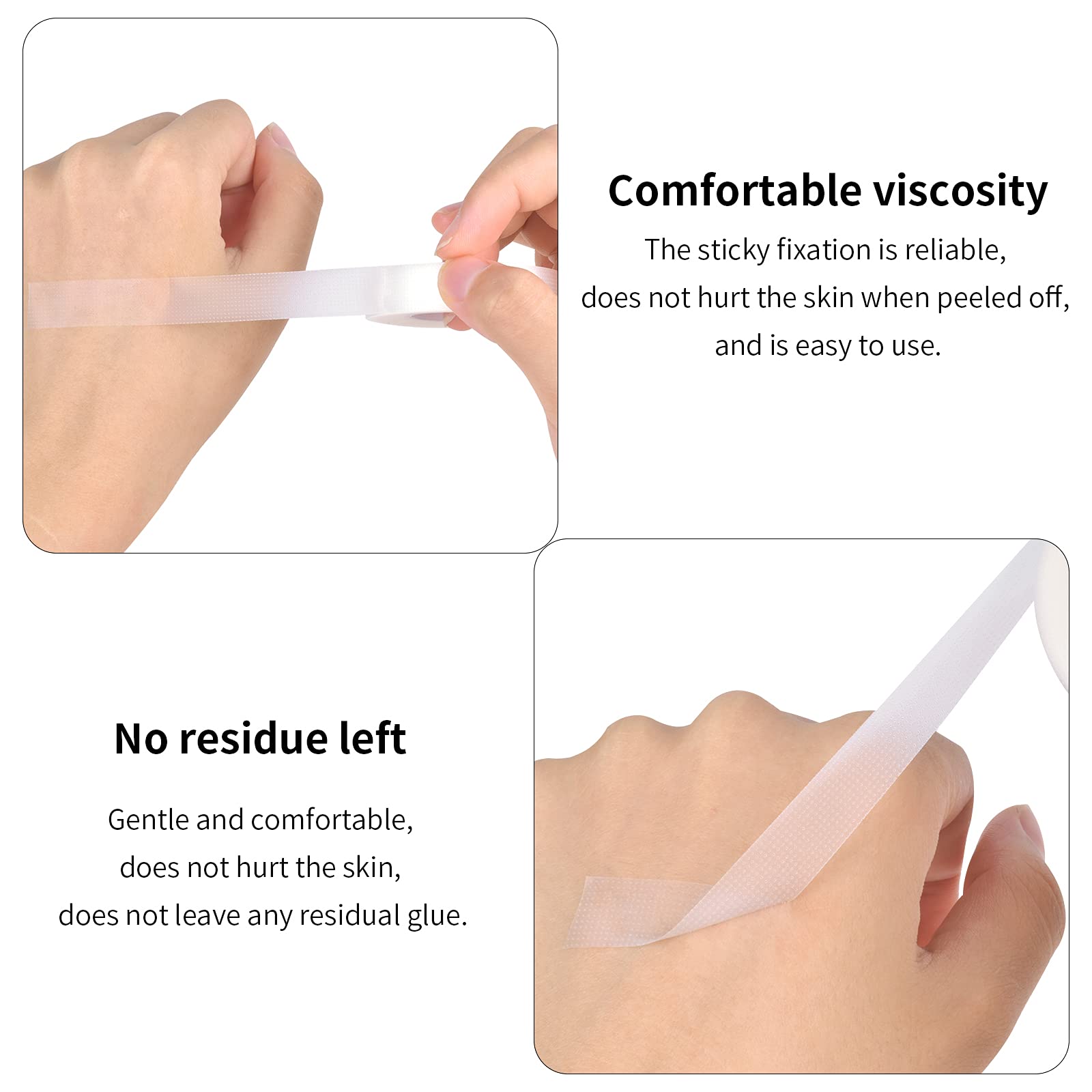 Cozlly 6 Rolls Eyelash Tape, Breathable Micropore Fabric Lash Tape, Lash Extensions Supplies (9m Each Roll) - Image 2