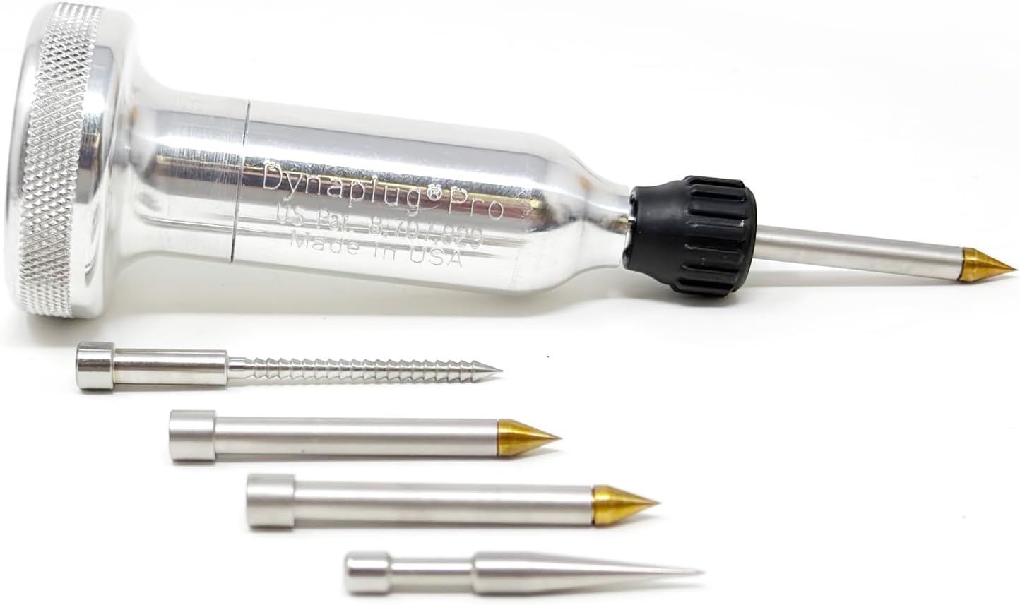 Dynaplug Tubeless Tire Repair Tool Kit, Aluminum Pro Xtreme, Made in USA