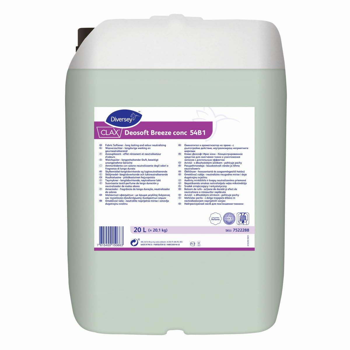 Clax Deosoft Breeze Conc 54B1 - Suavizante Textil, Perfume De Larga Duración Y Neutralización De Olores