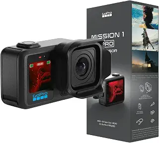 GoPro MISSION 1 Pro アクションカメラ シネマカメラ 1インチセンサー搭載 8K60 4K240 8Kオープンゲート撮影 50MP写真 HLG HDR 防水 低光量 最大32倍スローモーション 360度水平ロック 240Mbpsビットレート 32-bit float録音 急速充電対応 2150mAh バッテリー CHDHW-011-FW