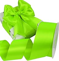 Vista 84 de Cinta de satén rosa polvoriento de doble cara, 3/8 pulgadas x 50 yardas, cintas de poliéster rosa polvoriento para envolver regalos, cinta de tela