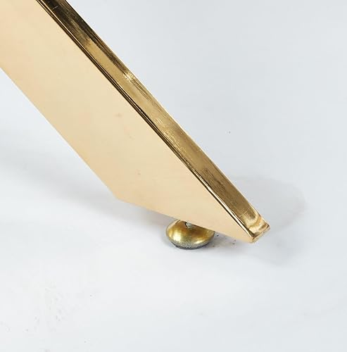 Miniatura 193 de Mesa de comedor de cristal de 51 pulgadas para 4, mesa de comedor rectangular contemporánea con parte superior de vidrio templado y patas de acero