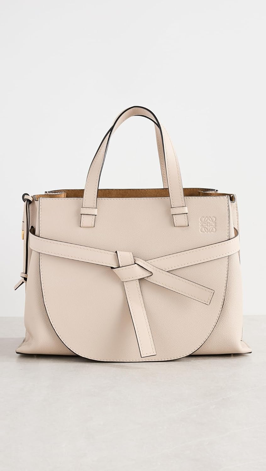 Loewe Women's Pre-Loved L Grey Grained Calfskin Gate Top Handle Tote - Image 2