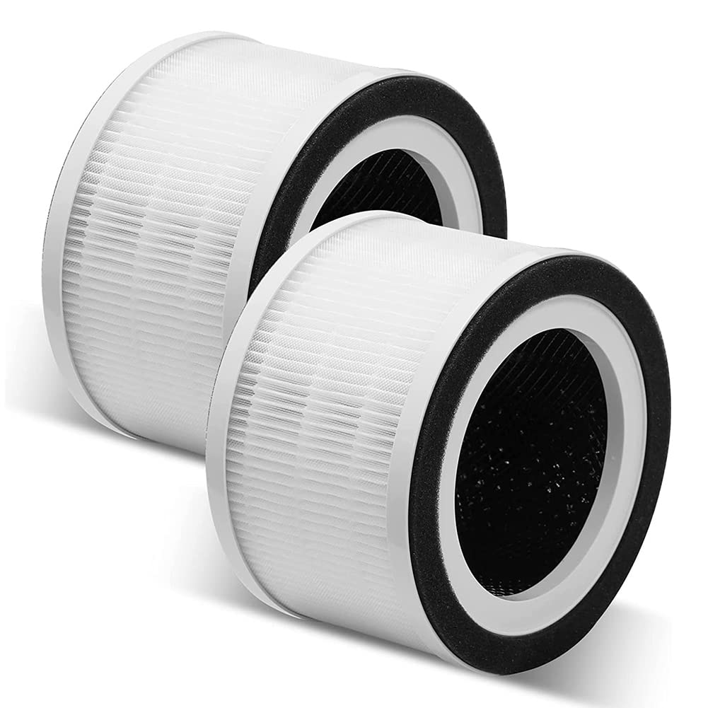 CTRLZS 2Pack Replacement True HEPA Filter Compatible for Fillo//Allo Air Purifier 3-Stage Filtration Accessories