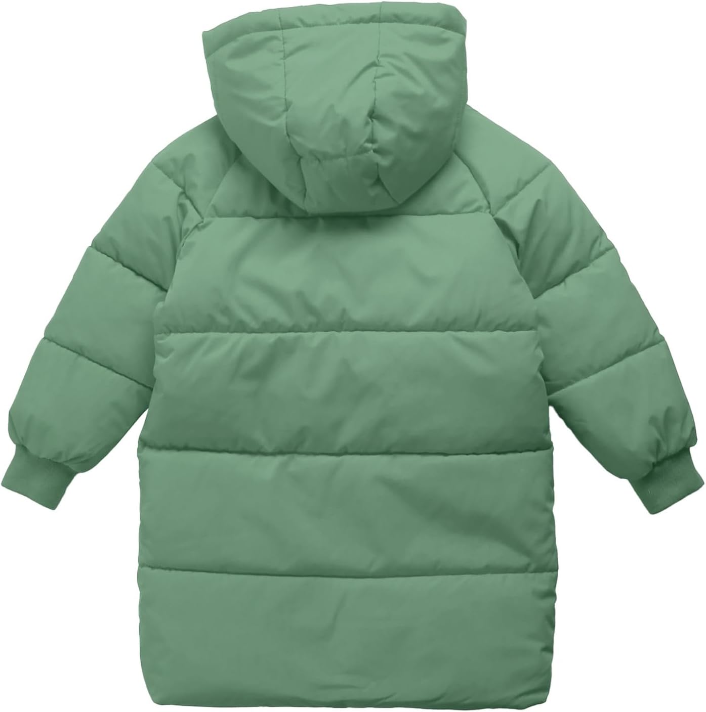 Toddler Boys Girls Hooded Puffer Jackets Lightweight Winter Coats Thick Padded Outerwear Greem 7-8 Years