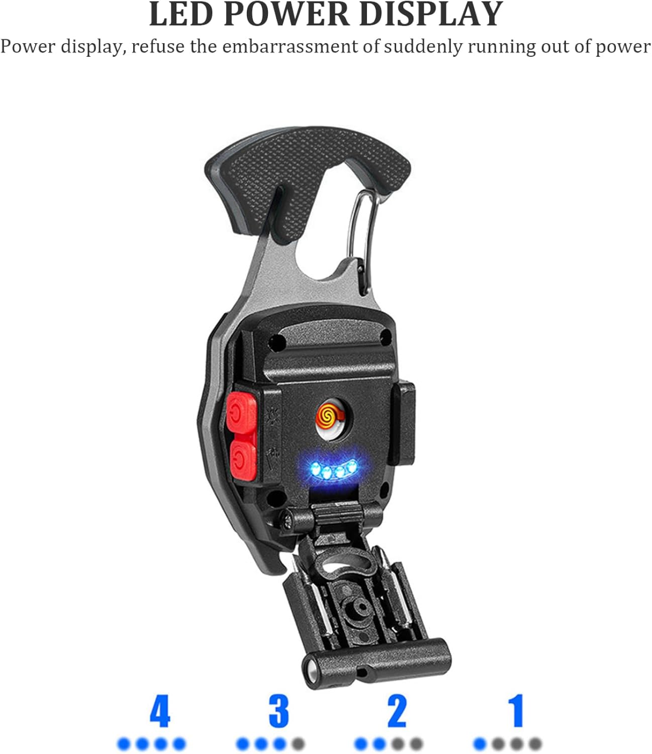 Mini Keychain Flashlight Multifunction Keychain Flashlight COB 400mAh Portable Aluminium Keychain Light Power Display Multi-mode Type-C Adjustable Bracket Bottle Opener Flashlight with Screwdriver