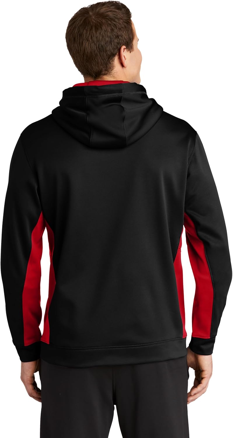 SPORT-TEK Unisex Sport-Wick Fleece Colorblock Hooded Pullover - Image 3