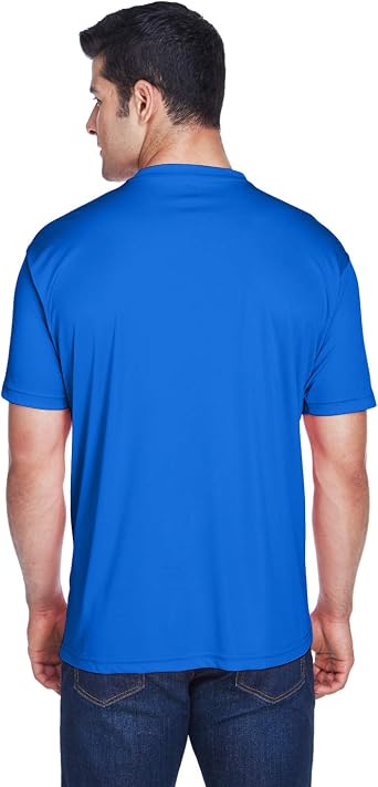 UltraClub Men's Cool & Dry Sport Performance Interlock T-Shirt 2XL ROYAL