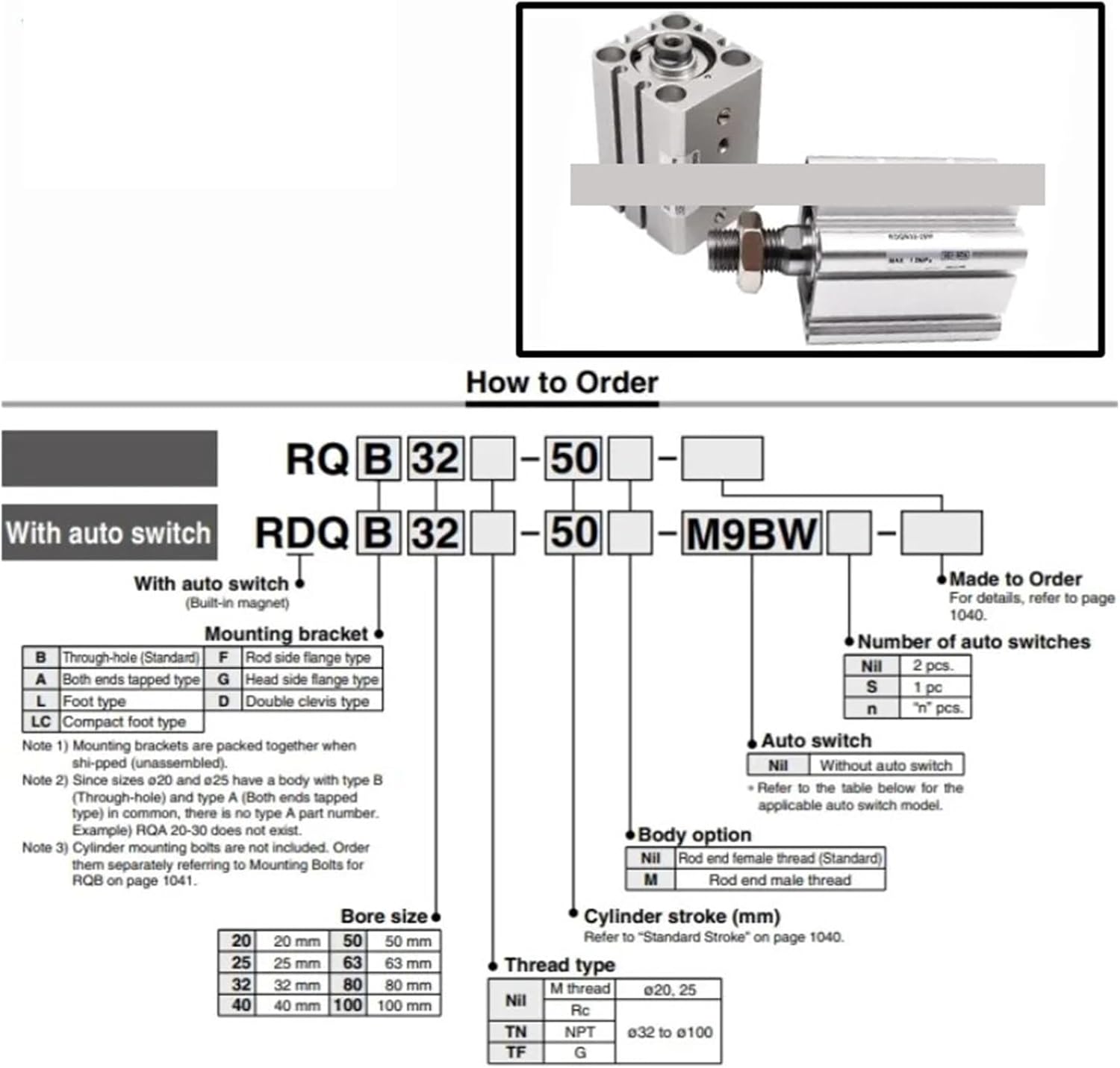 1PCS RDQA63,RDQA50,RDQA40-20M,RDQA40-25M,-30M-40M-50M-75M-100M Gas Cylinder with Gas Cushioning(-50M)